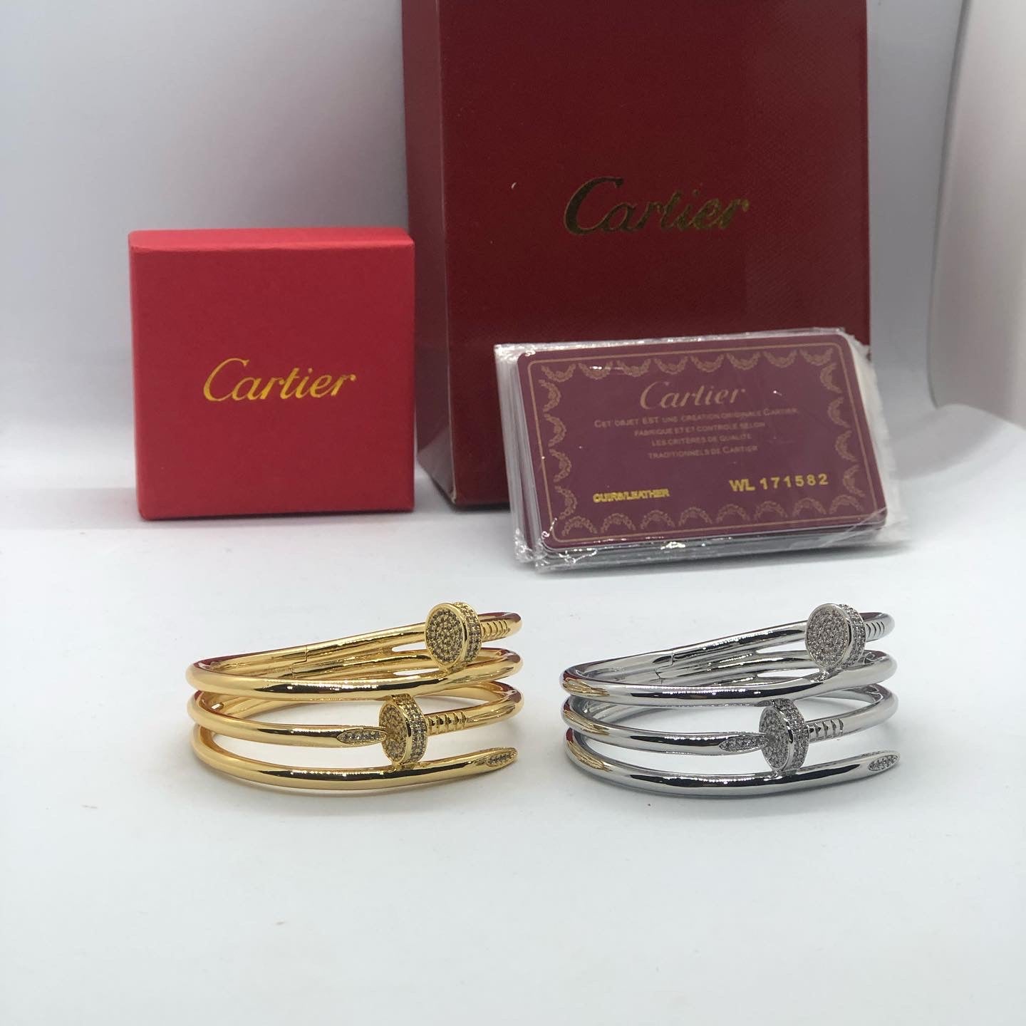 Cartier Cartier juste un clou double bracelet AAA